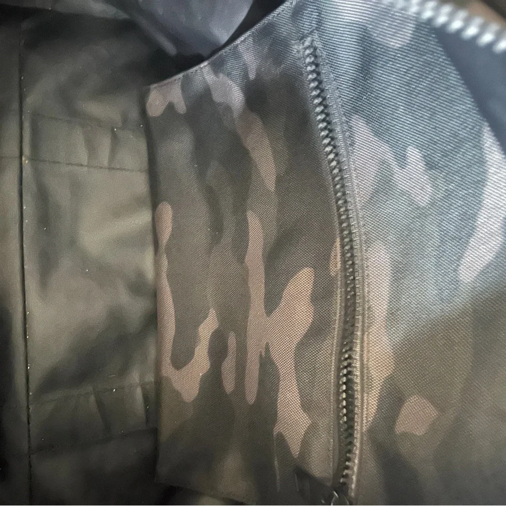 Banana Republic camouflage weekender bag